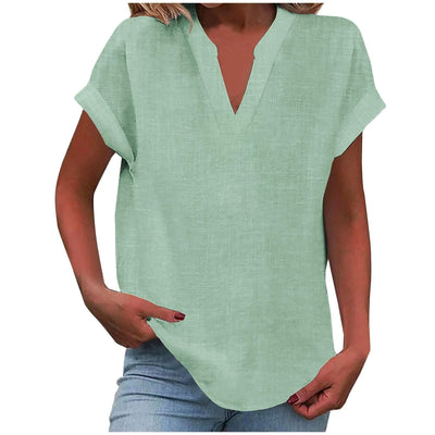 Liora™ – Relaxed V-Neck Blouse