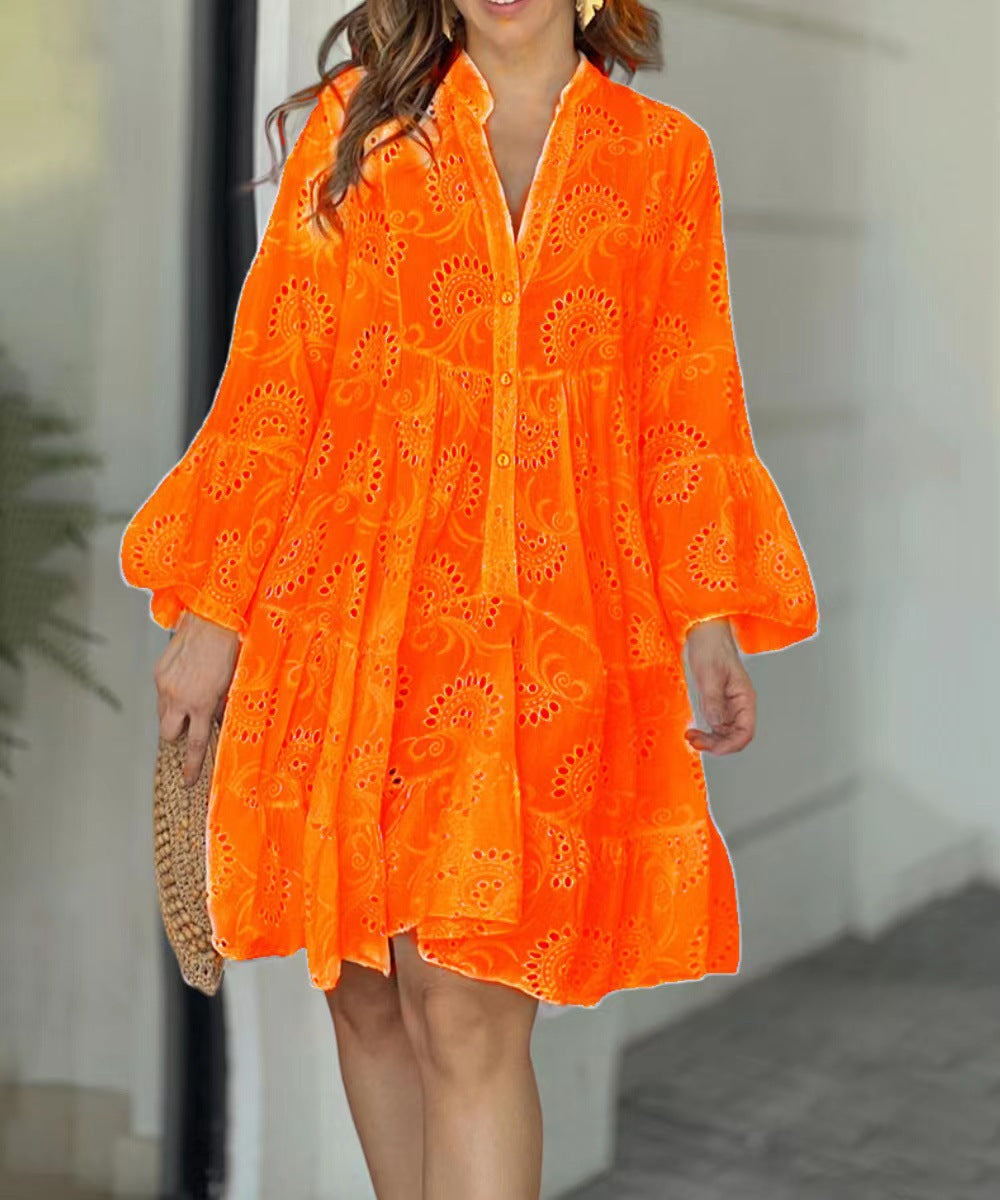 Emma™ – Embroidered Tiered Mini Dress