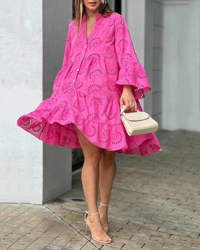 Emma™ – Embroidered Tiered Mini Dress