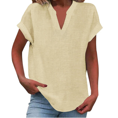 Liora™ – Relaxed V-Neck Blouse