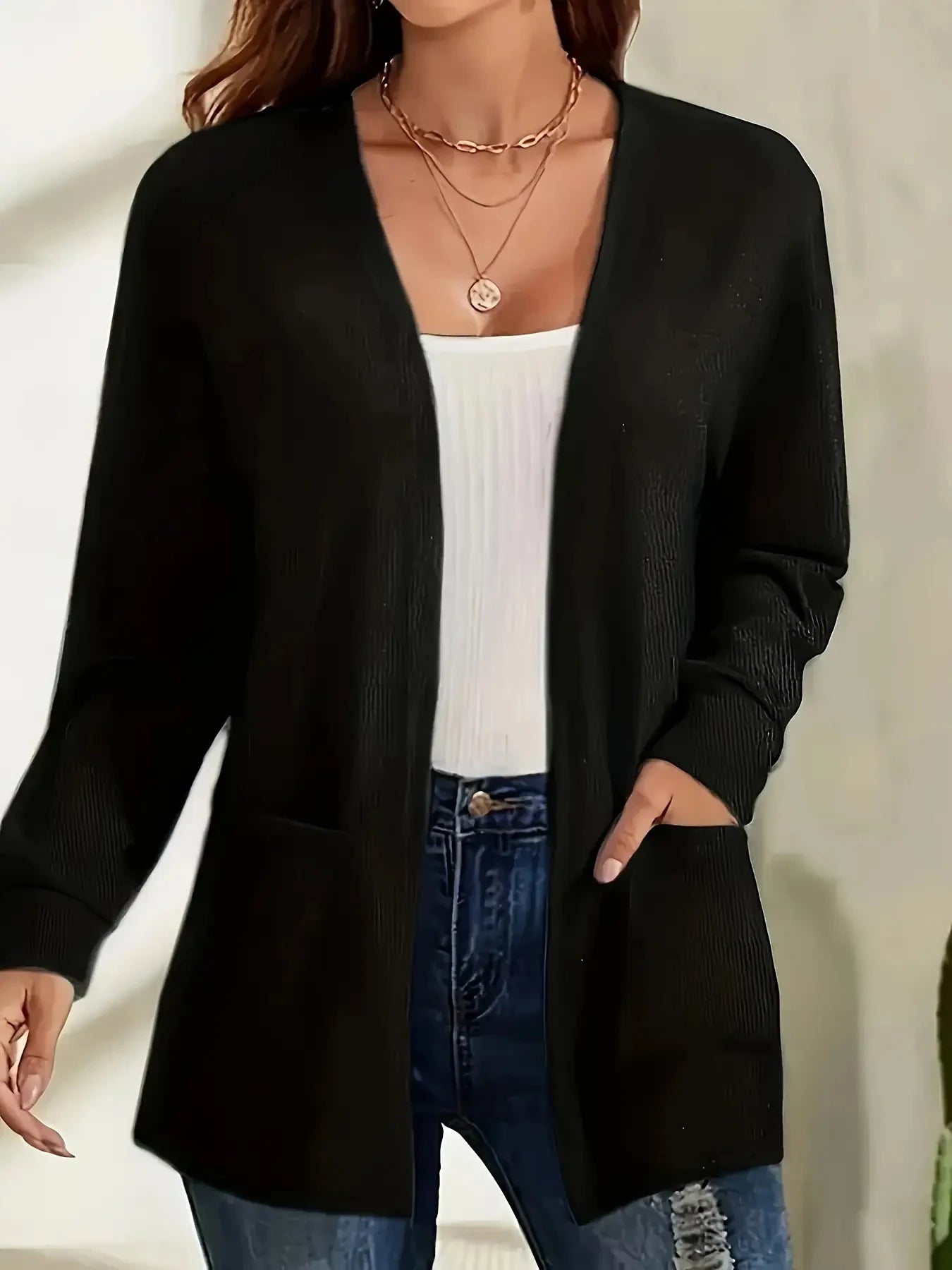 Elise | Autumn Knit Pocket Cardigan
