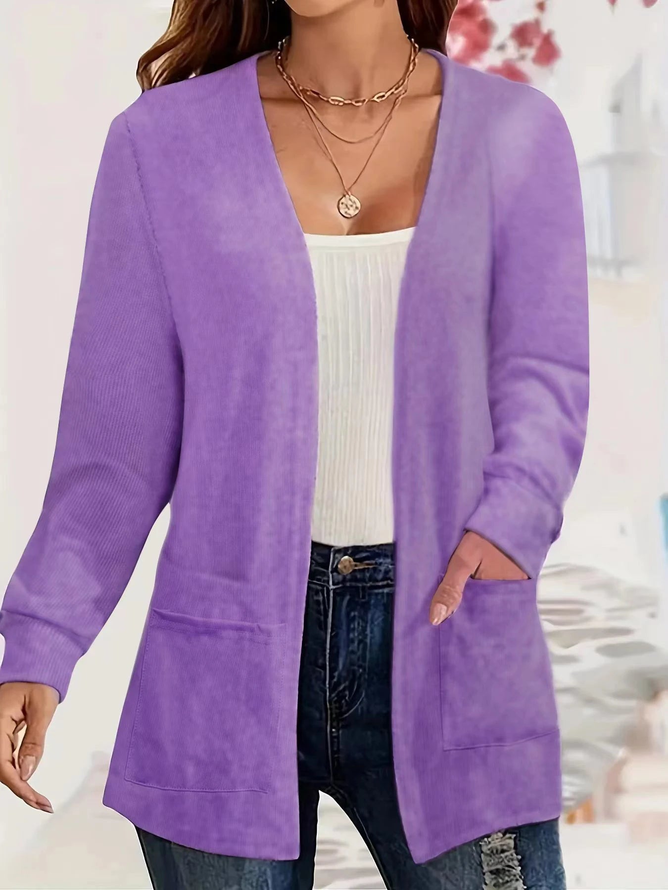 Elise | Autumn Knit Pocket Cardigan