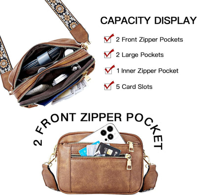 Camille™ Refined Leather Shoulder Bag