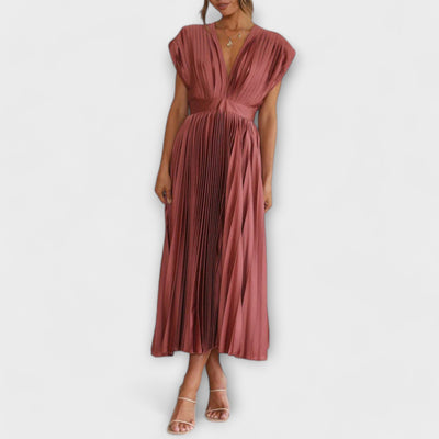 Sophia™ V-Neck Adjustable Back Tie Dress