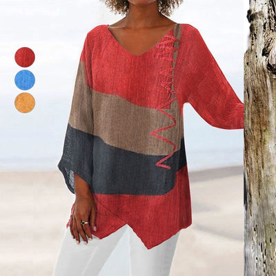 Hélène™ – Artistic V-Neck Tunic
