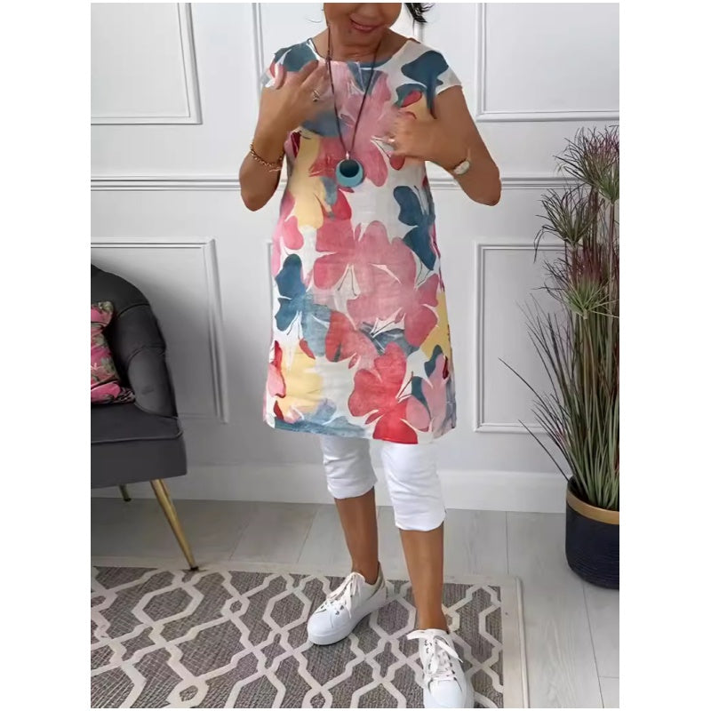 Elsa™  Stylish Floral Pocket Dress