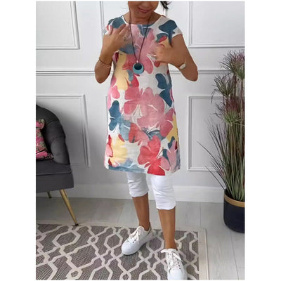 Elsa™  Stylish Floral Pocket Dress