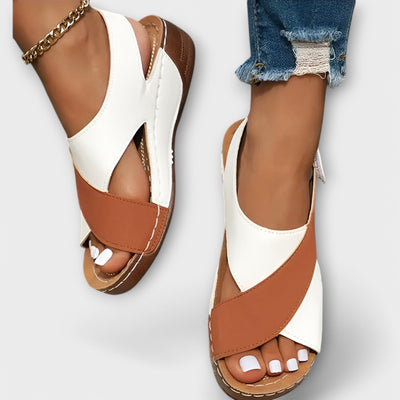 Mia™ Elegant Two-Tone Sandals